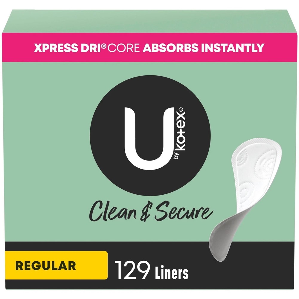 Clean & Secure Panty Liners, Light Absorbency, Regular Length, 129 Count