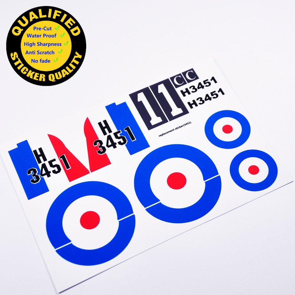 Replacement sticker for set 3451 Precut sticker