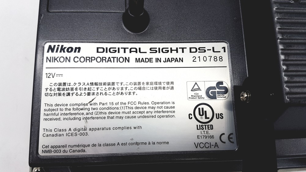 NIKON DIGITAL SIGHT DS-L1 Free DHL/EMS Display - Untested