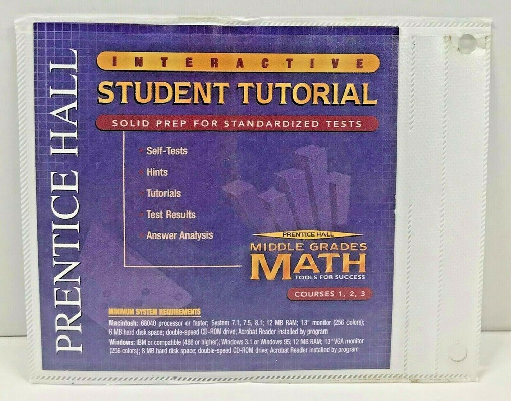 Prentice Hall Advanced Algebra Interactive Student Tutorial Version 1.1 CD-ROM