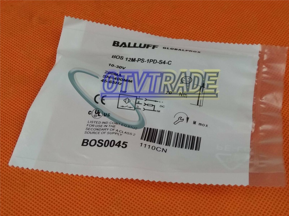 ONE BALLUFF Photoelectric Diffuse Sensor BOS 12M-PS-1PD-S4-C NEW