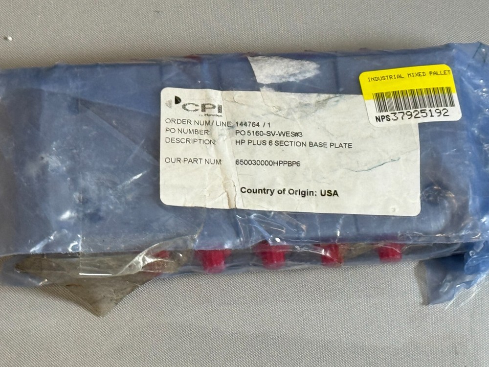 CPI 650030000HPPBP6 HP Plus 6 Section Base Plate