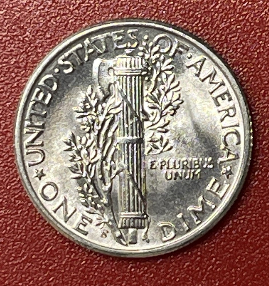 1945 S Mercury Silver Dime, Choice to Gem Uncirculated.