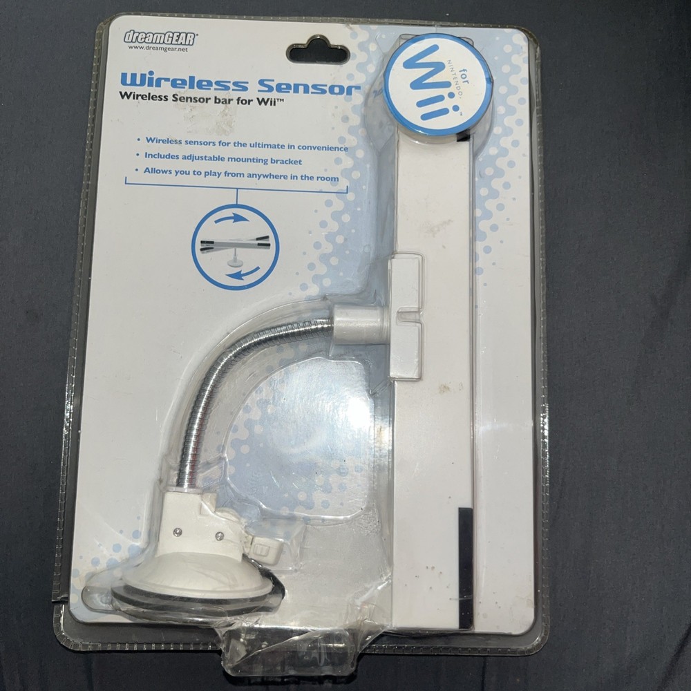 Wii Dream Gear Wireless Sensor Bar Adjustable New in package