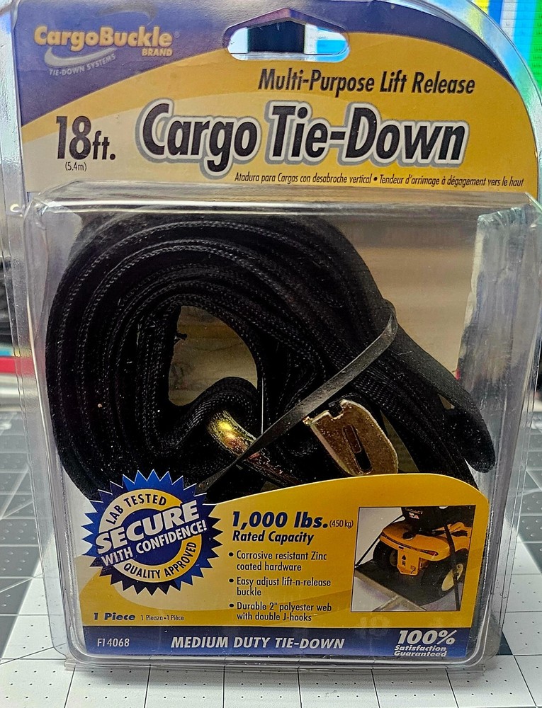 CARGOBUCKLE 18ft CARGO TIE-DOWN 1,000 lbs Raited Capacity