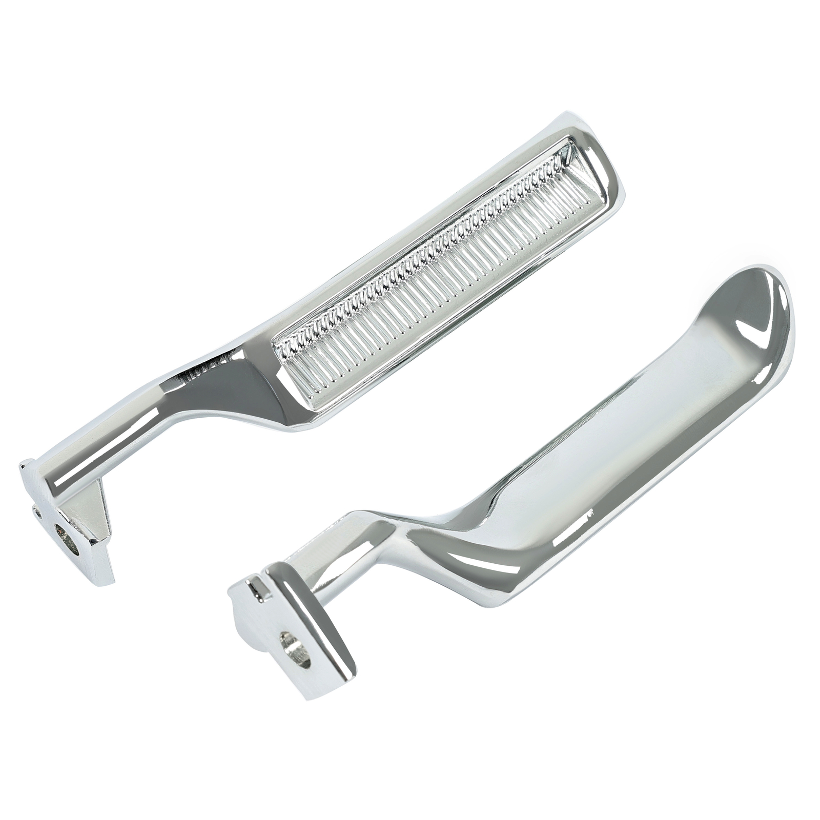 Chrome Metal Inside Interior Door Handle Pair For F-150 F-250 F-350 Bronco 87-96