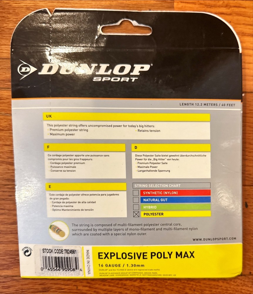Dunlop Explosive Ploy Max Tennis String