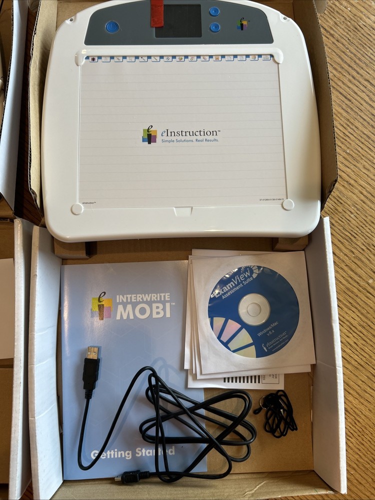 2pk! eInstruction Interwrite Mobi IP501 Digitizer Tablet As Is, On When Charging