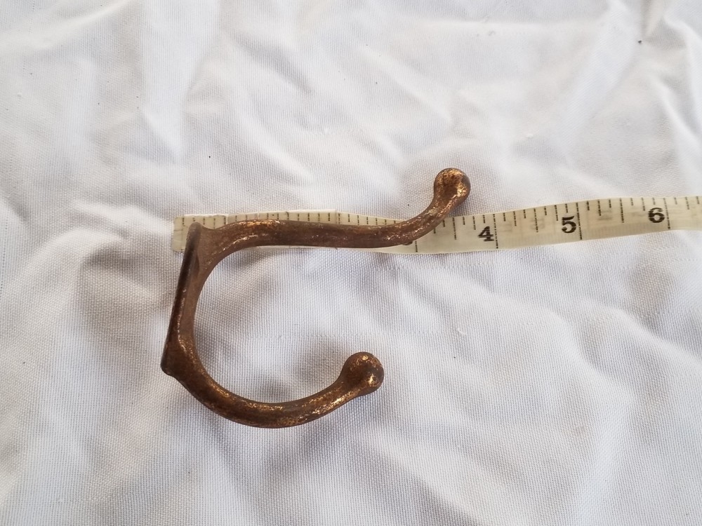 Vintage Hardware Distressed 4" Coat & Hat Hook Wall Mount Rustic Farmhouse Decor