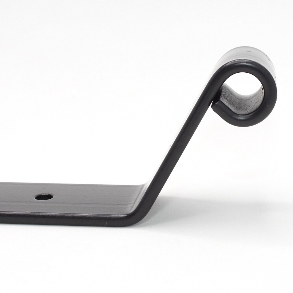 Artesano Iron Works Rectangle Strap Hinge (Offset 2" - Length 12") - Matte Black