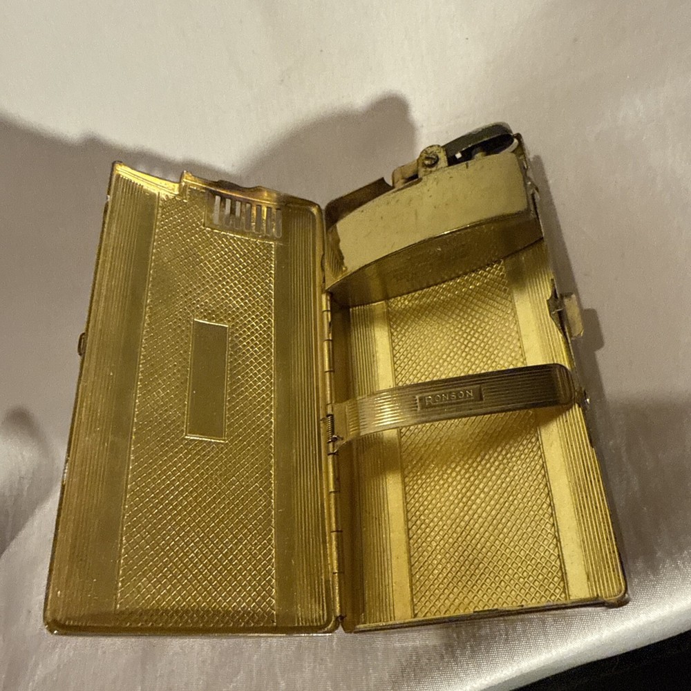 Vintage Ronson Pal Cigarette Case LIGHTER W Box