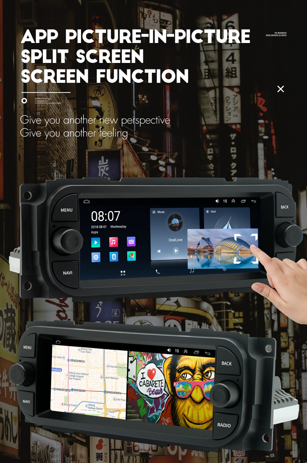 Touch Screen Car Radio Player BT SWC W/Cam Fit For Chrysler PT Cruiser 2000-2006