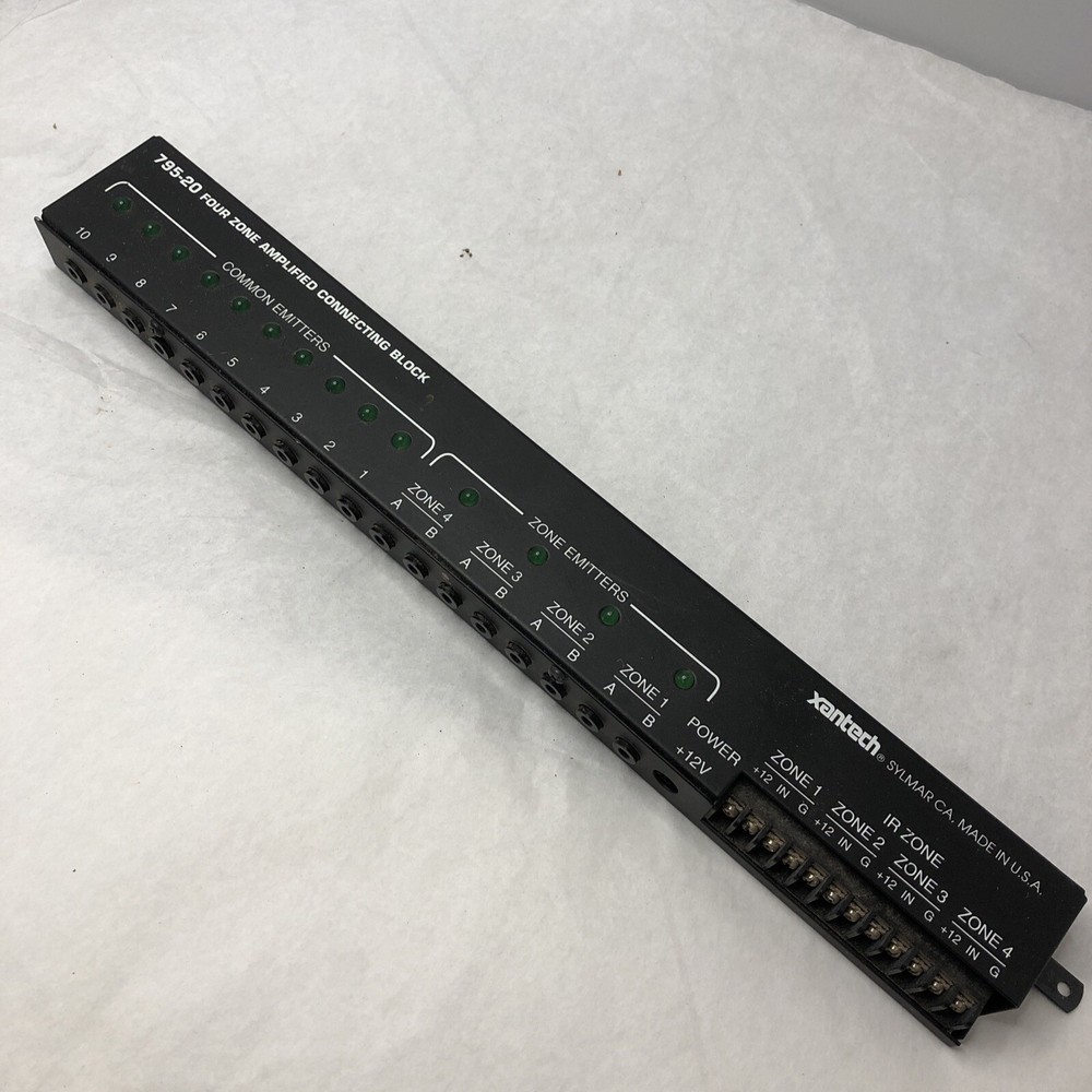 Xantech 4 Zone Amplified Connecting Block Model 795-20 As-is Untested