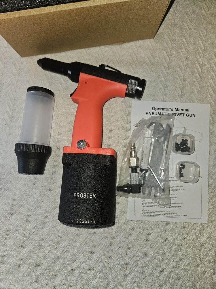 Proster Self-Suction Pneumatic Rivet Gun Automatic Rivet Loading