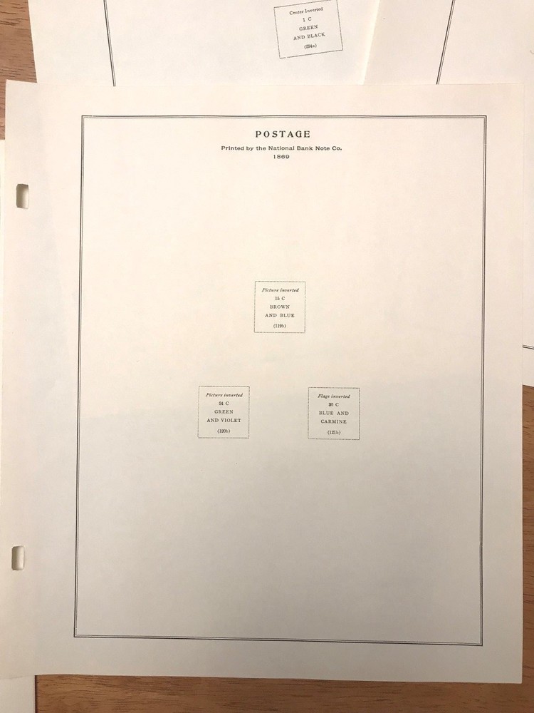 Scott US Specialty Error Pages Album Break 4 Lightly Used Pages 2-post Style |