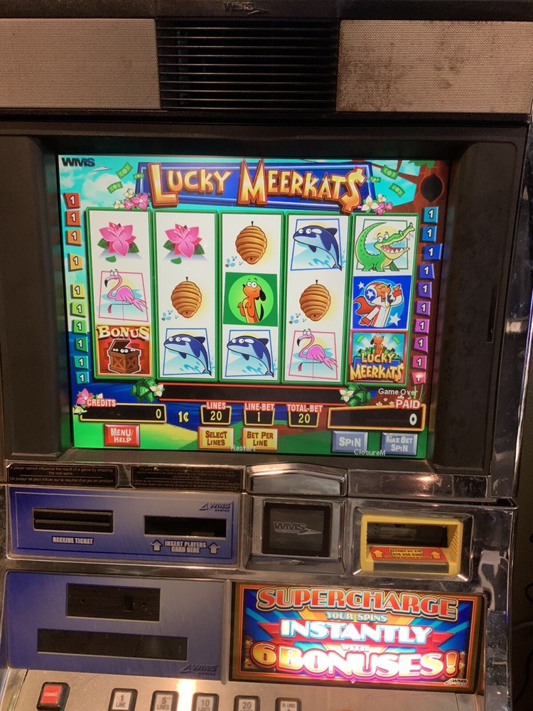 WMS WILLIAMS BB1 SLOT MACHINE SOFTWARE SET - LUCKY MEERCATS