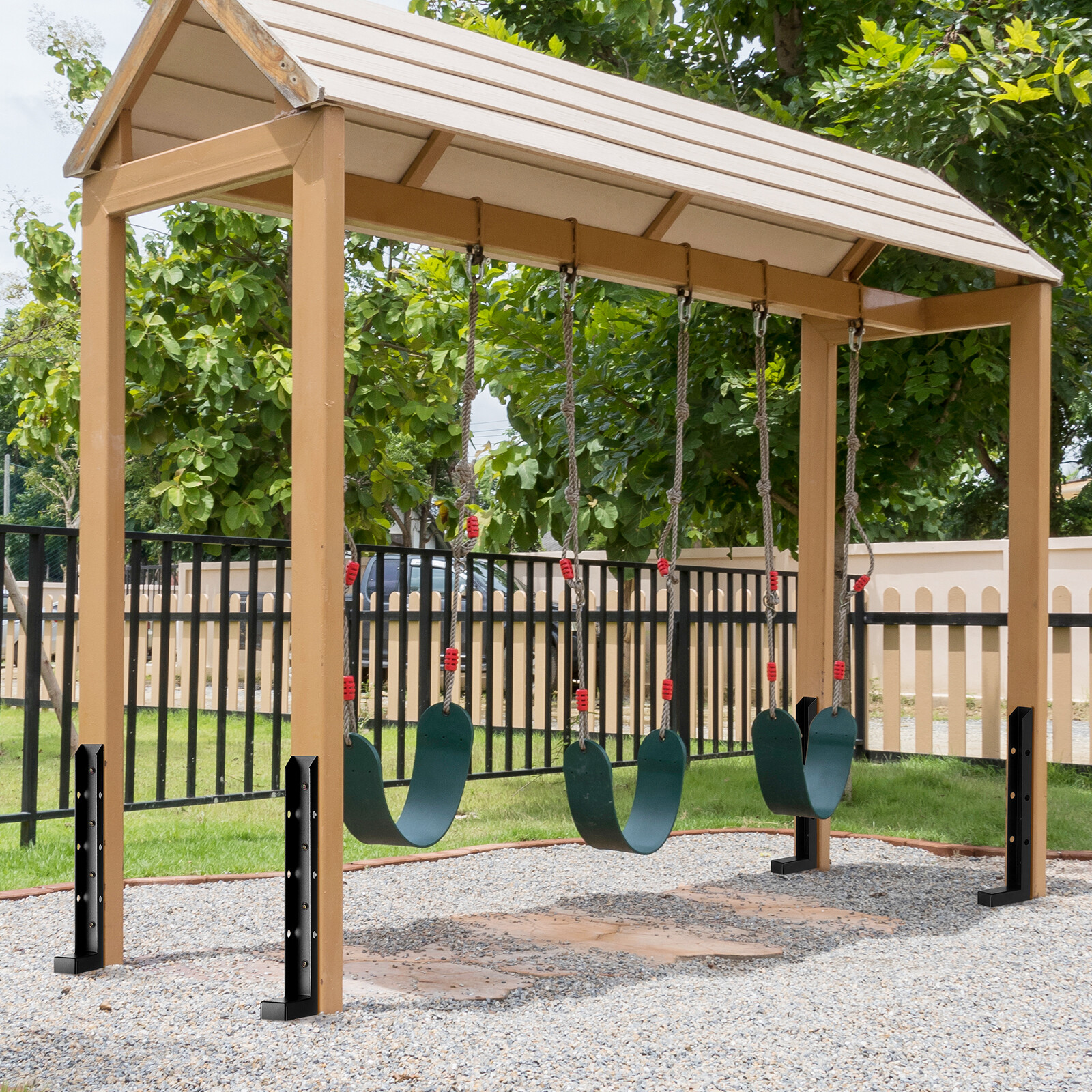 VEVOR Fence Post Anchor Repair Kit 2 Pack Inner 2” x2” Support Stakes Spike