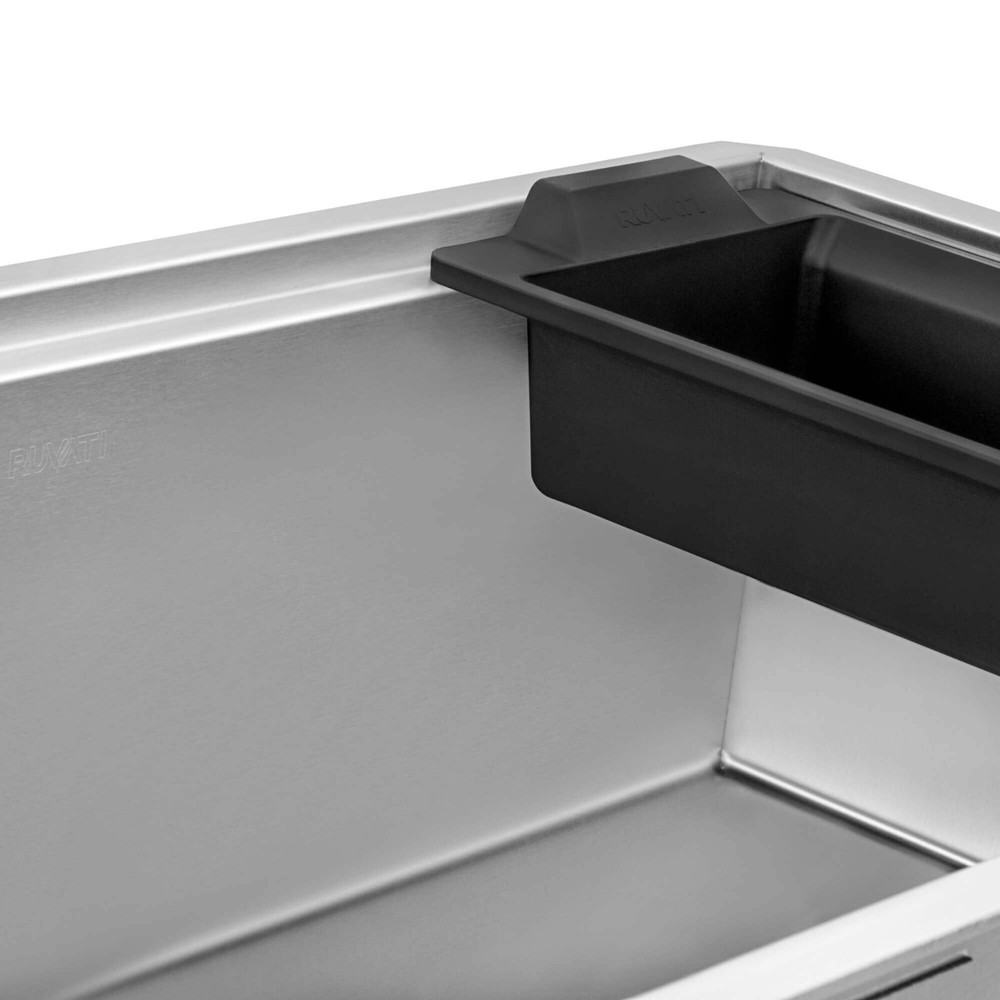Ruvati 27" Workstation Slope Bottom Offset Drain Undermount – RVH8573