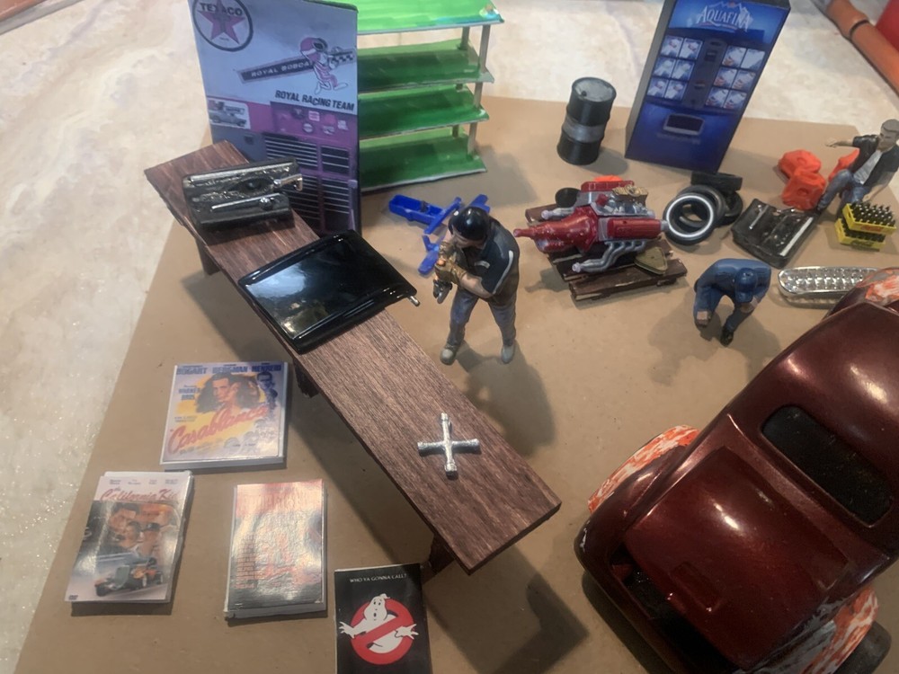 Built from Scratch “Handmade” 1/24 Scale Diorama Art Piece – “Needs More Work”