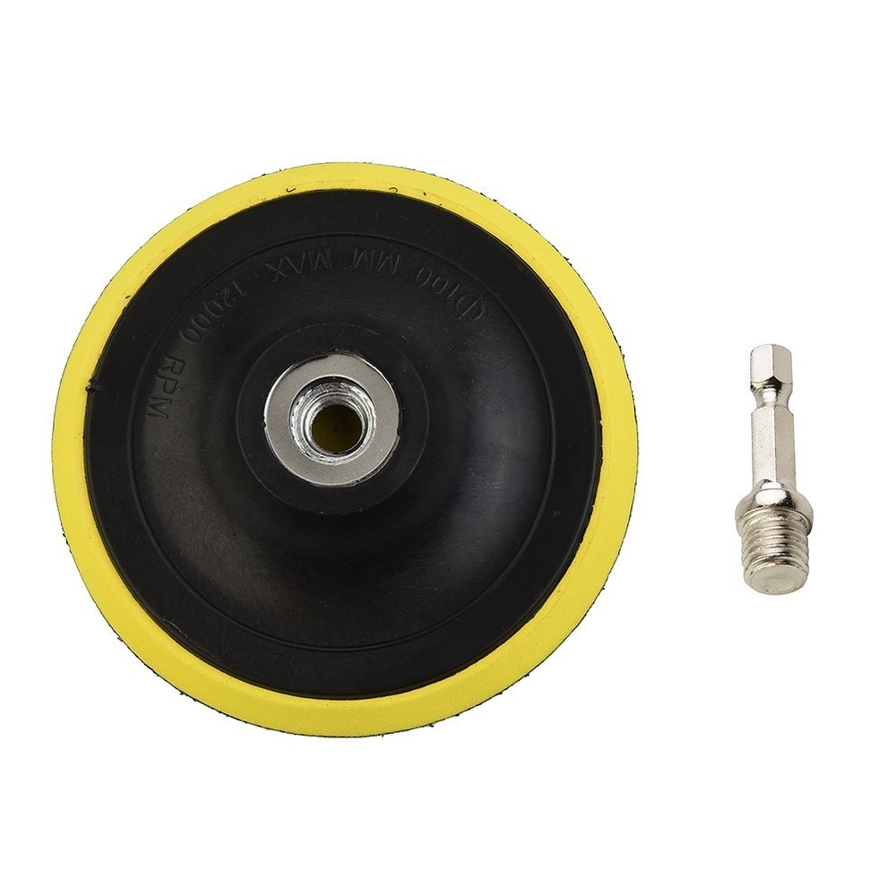 4Inch 100mm Hook&Loop Buffing Pad Rotary Backing Pad With M10 Drill Adapter Au