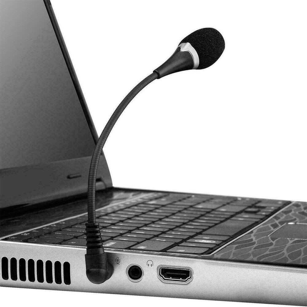 New Mini Flexible Universal 3.5mm Stereo Speaker Mic Audio Microphone Plug& Play