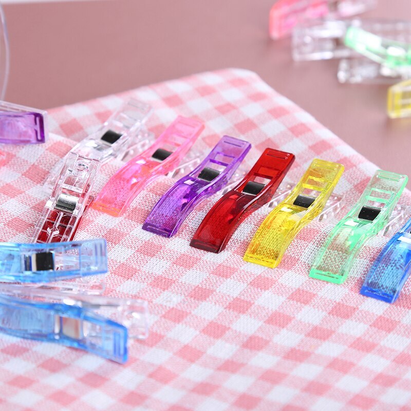 50PCS Large Sewing Clips Fabric Clips Jumbo Wonder Clips Fabric Clamps 7 Colors