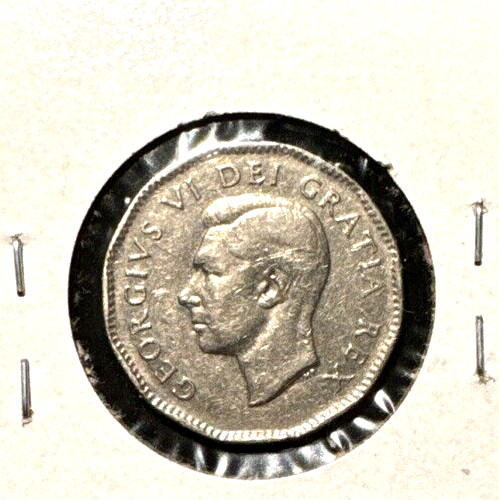 Canada 1948 five cents KM 42 XF