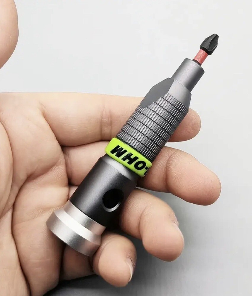 Precision Aluminum Alloy Handle for Shank 1/4" Bits Comfortable Mini ScrewDriver
