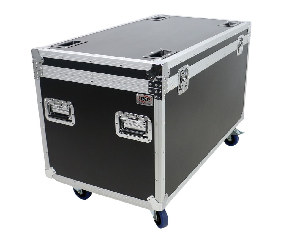 OSP Utility ATA Road Case 45" Trunk Case 4" wheels - Rubber Lined