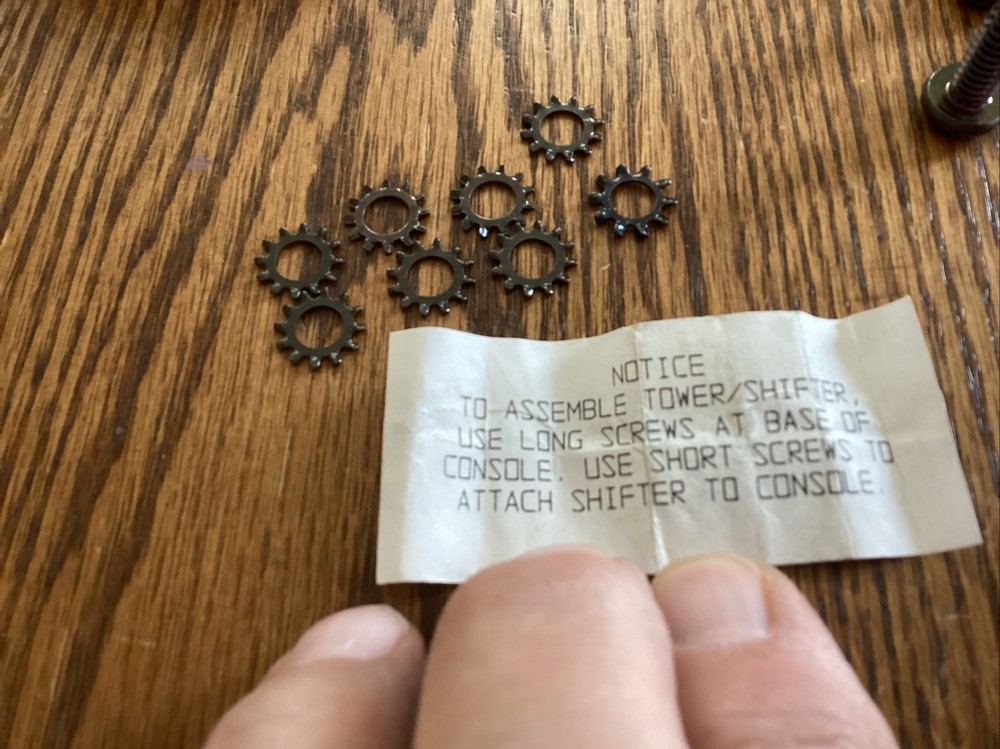 PTO CONTROL TOWER Screws New With Lock Washers