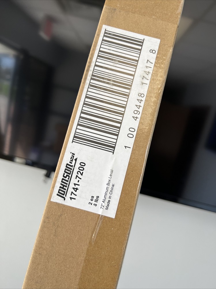 JOHNSON 1741-7200 Box Level 72-Inch (2 PACK)