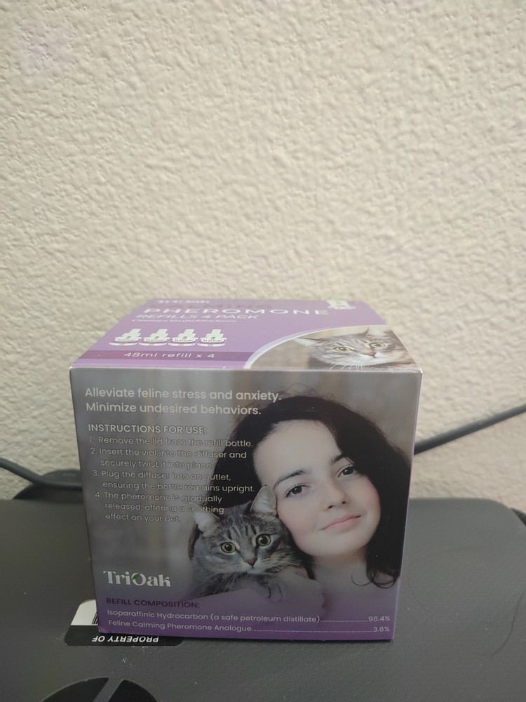 TriOak Cat Calming Pheromone Refills 4 Pack
