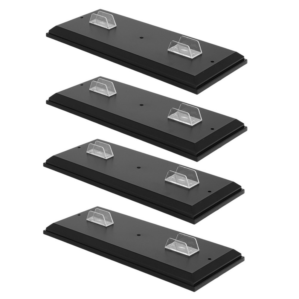 4 Pcs Motorcycle Model Storage Rack Plastic Base for Models Display Stand