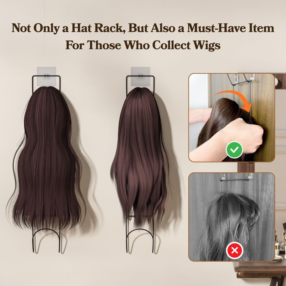 18 Pack Over The Door Hat Organizer for baseball caps | Multi-Functional Base...