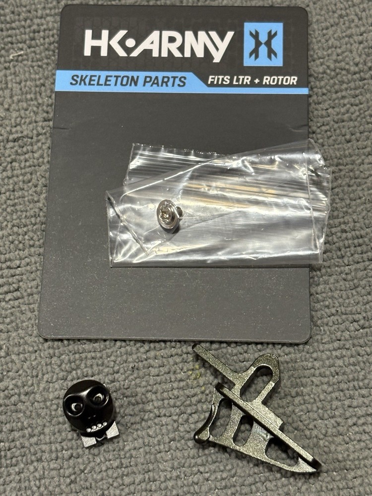 NEW HK Army Rotor/LTR Skeleton Power Button & Release Trigger Kit - Black LAS