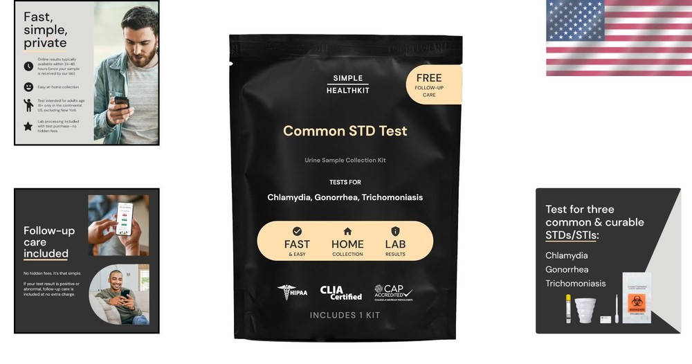Physician Approved STD Kit: Chlamydia, Gonorrhea, Trich - HSA/FSA Eligible