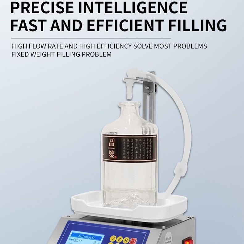 Automatic Liquid Filling Machine Digital Control Bottle Filler Adjustable 3000g