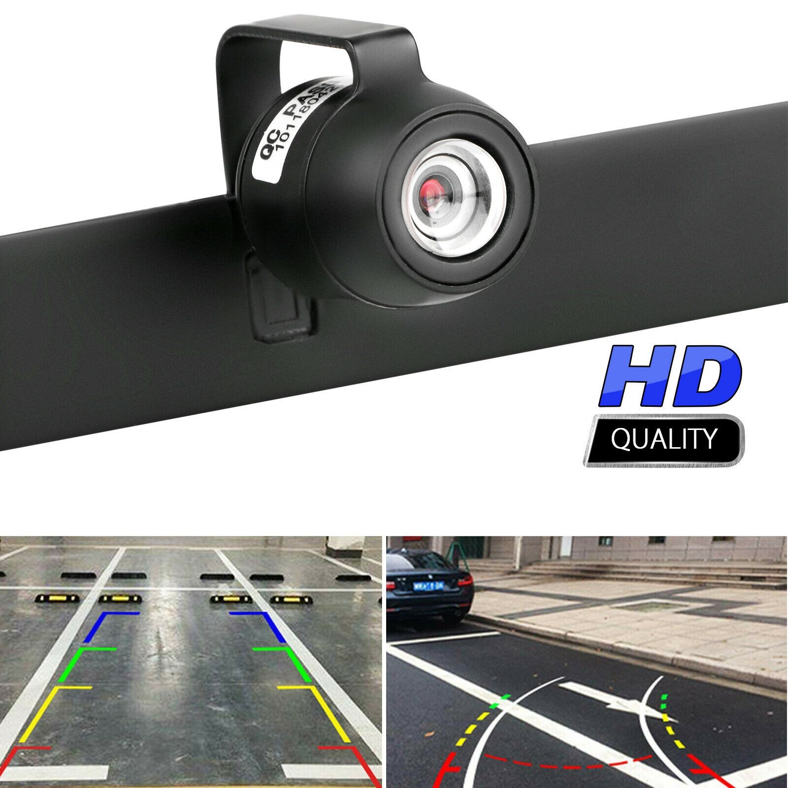 Metal Car License Plate Backup Reverse Rear View Camera Night Vision Waterproof