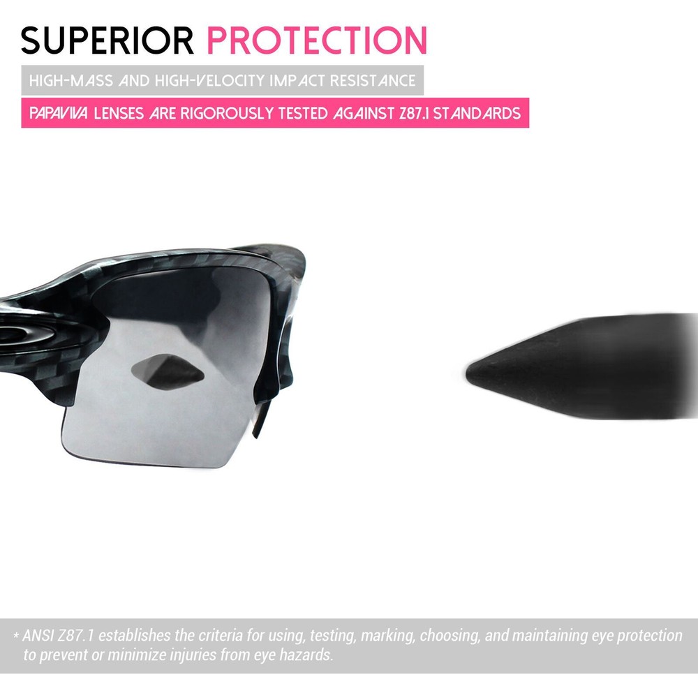 Lenslog Grey Gradient Polarized Replacement Lenses For-Oakley Antix Sunglass