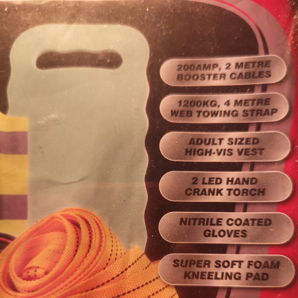 DEKTON 6PC EMERGENCY CAR BREAK DOWN KIT