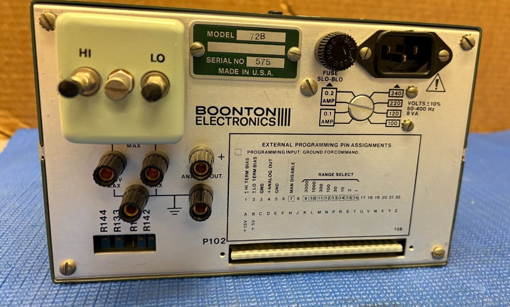 BOONTON ELECTRONICS MODEL 72B CAPACITANCE METER