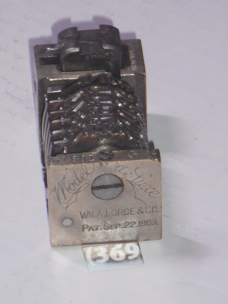 WMA Letterpress Numbering machine | 369