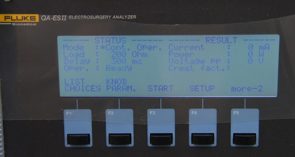 Fluke Biomedical QA-ES II Electrosurgery Analyzer W/ Accessories