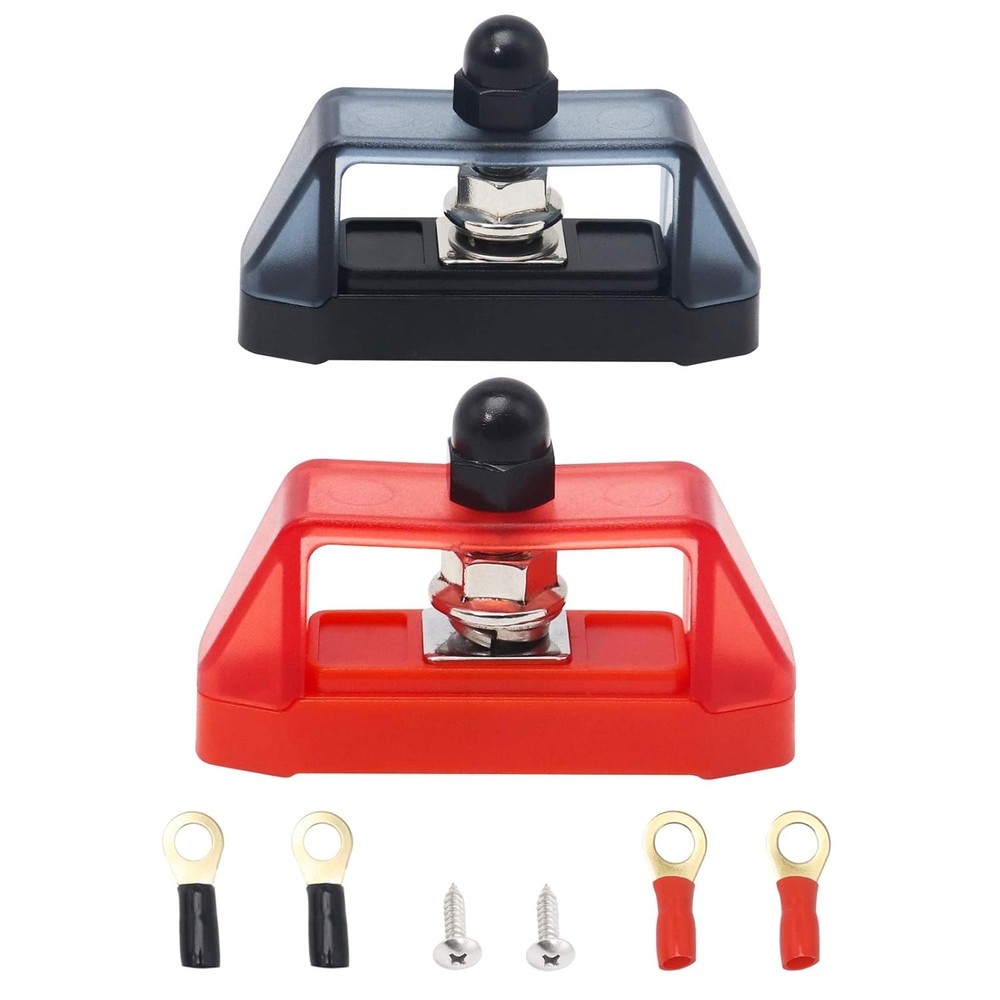 Panel Mount 150A Bus Bar - Reliable Power Distribution Block with Ring Terminals