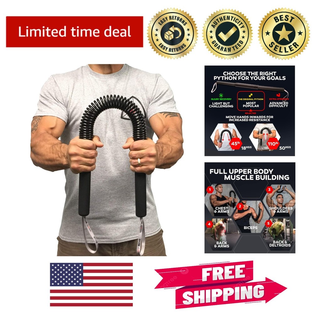 Versatile Python Power Twister - Transform Your Upper Body Anytime (45-110 Lbs)