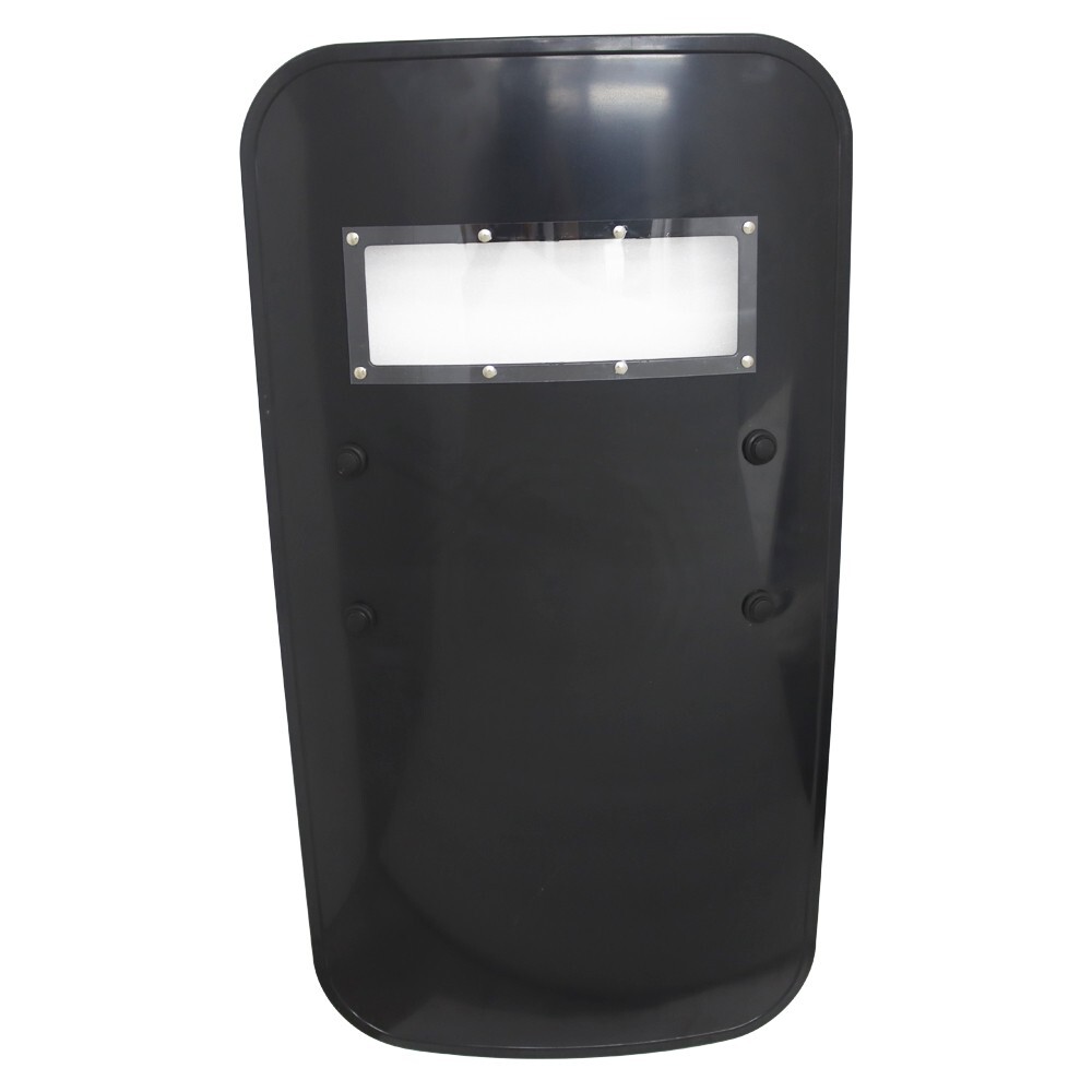 Portable Hand-Held Anti-riot Shield Security Protection Tool Black Lightweight