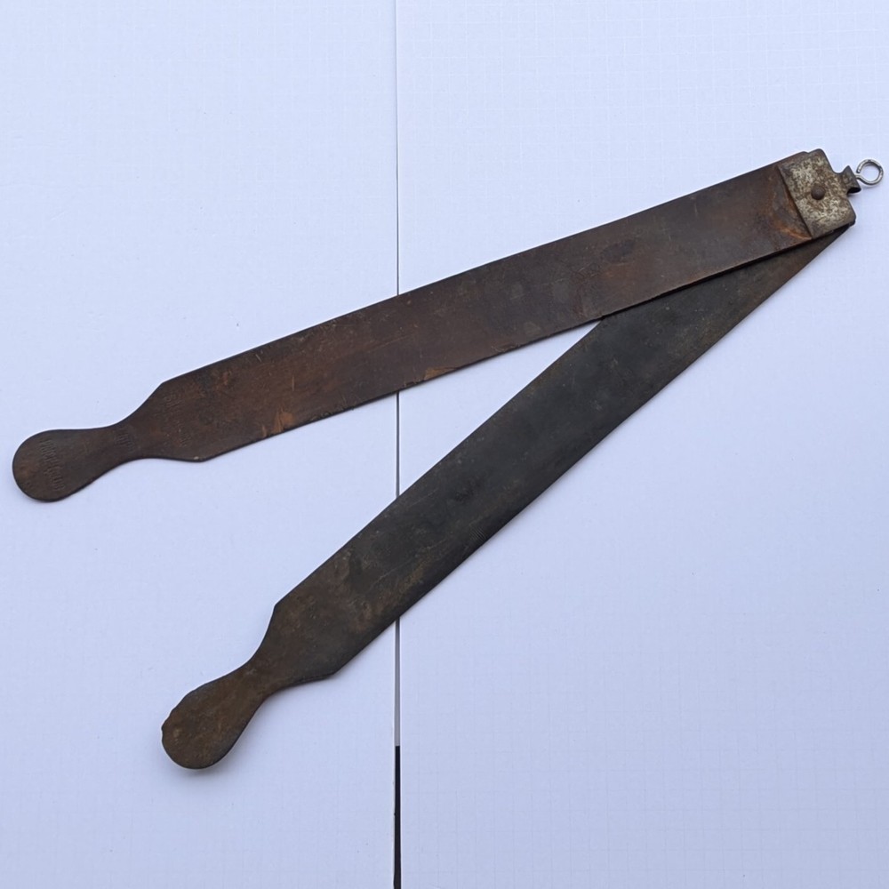 Vintage / Antique John Primble Barber Razor Strop Sharpener