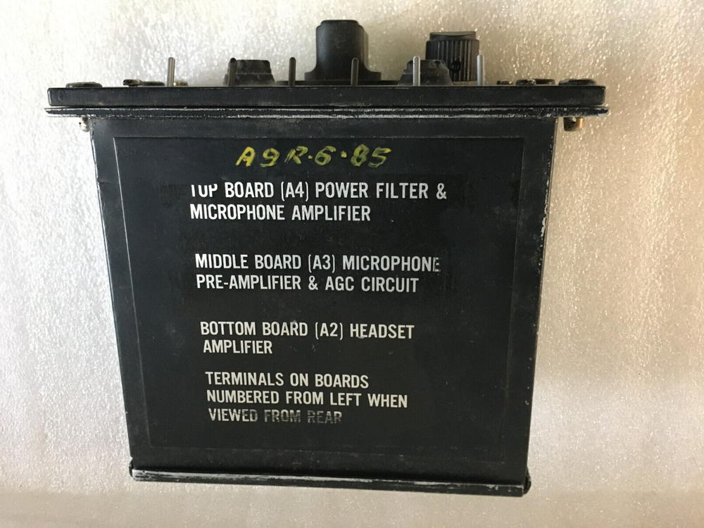 Aircraft Control Intercommunication Set Assembly P/N C1611A/AIC Used