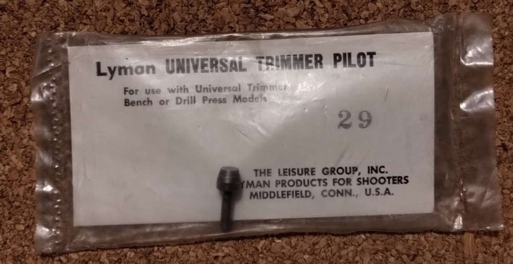 Lyman Universal Trimmer pilot #29 NOS