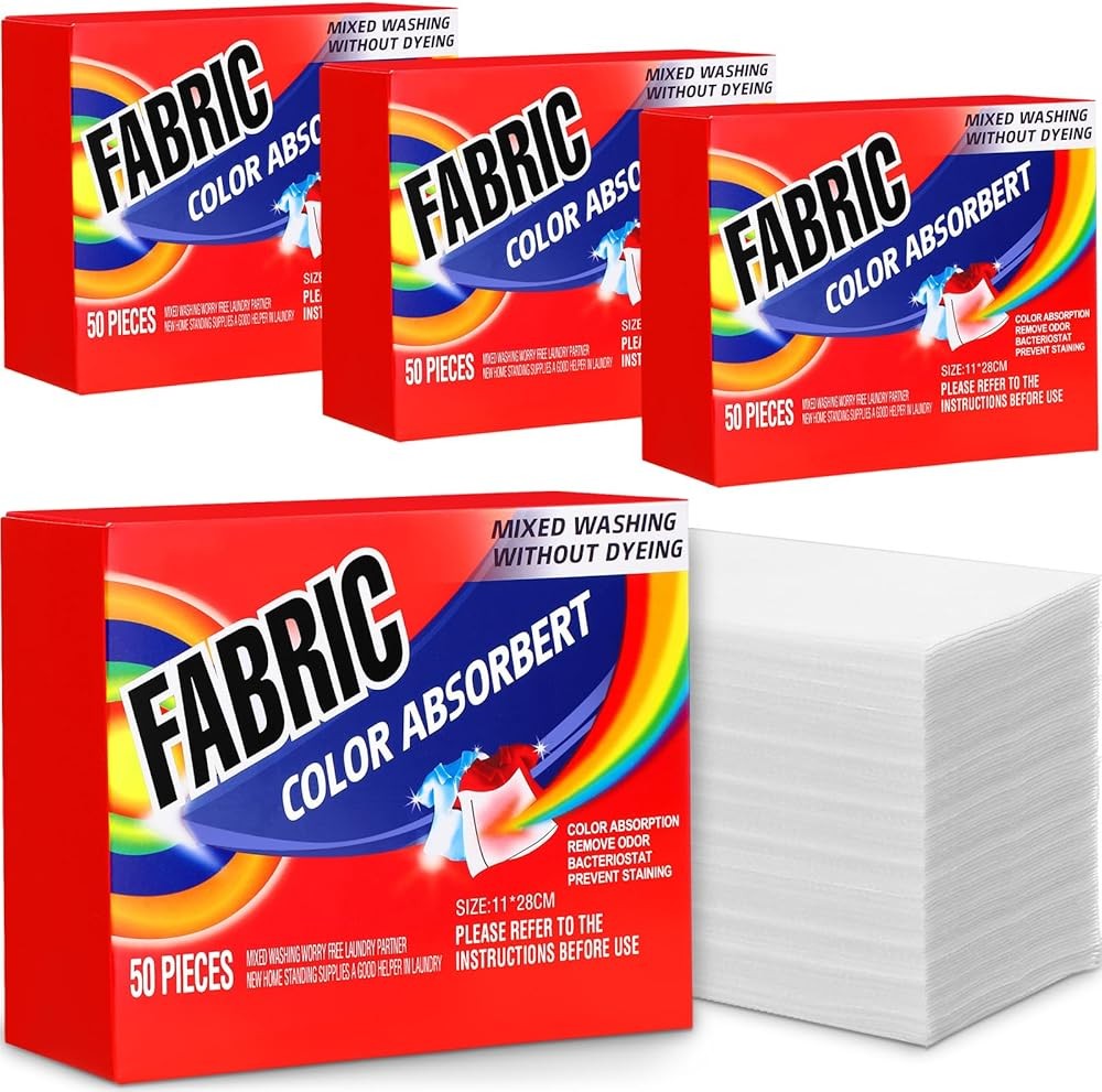 Color Absorber Laundry Sheets Color Dye Guard Sheets for Laundry Prevent